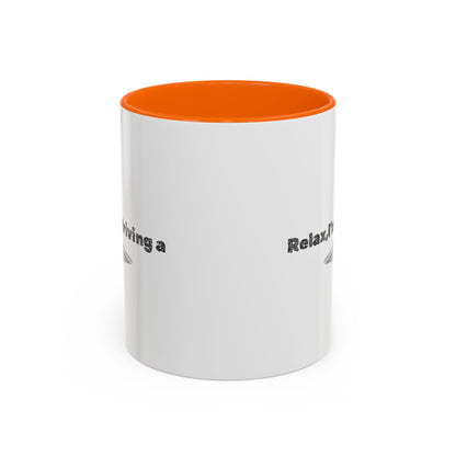 Coffee Mug — “Relax, I’m Driving” UFO Accent Ceramic Mug (11/15 oz)