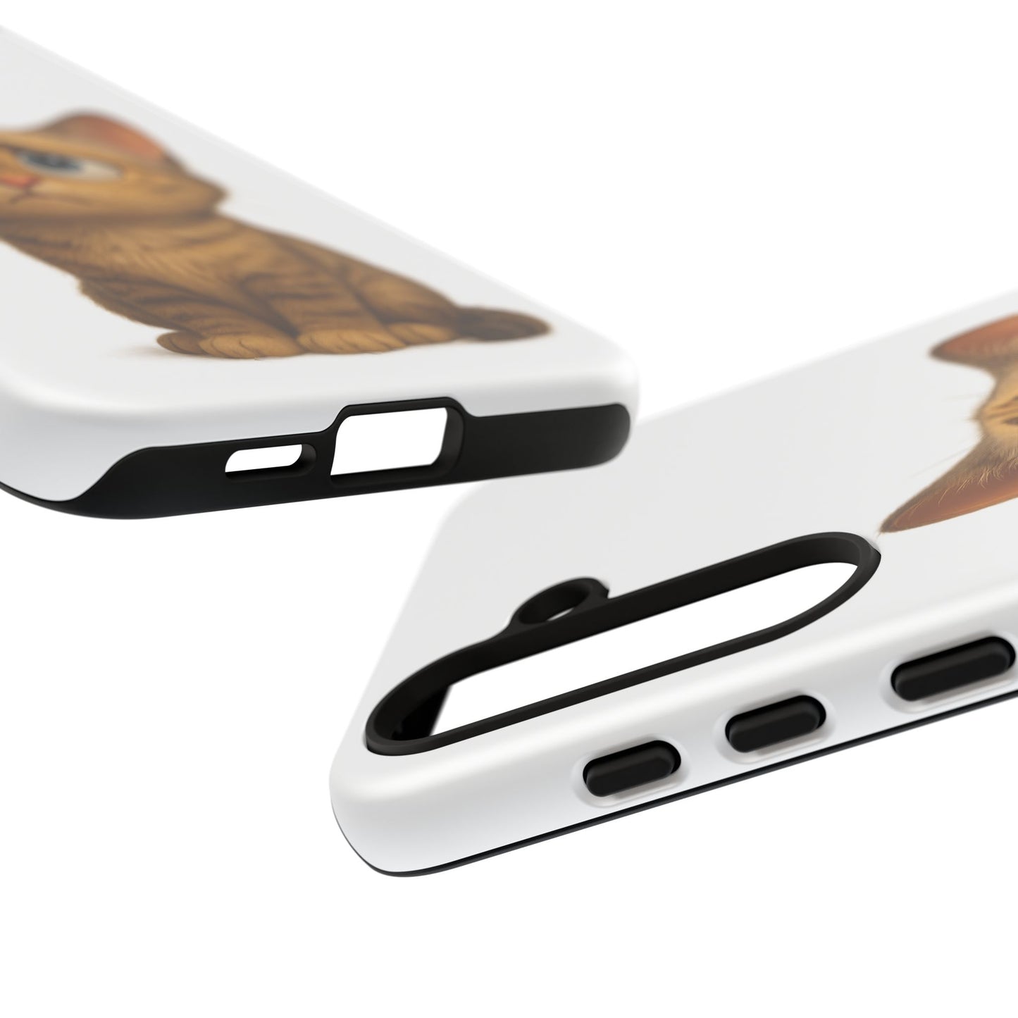 Cute Cat Phone Case, Funny Kitty Case, Animal Lover Gift, Cat Lover Accessory, Unique Cat Design Case, Pet Mom Gift - TRV