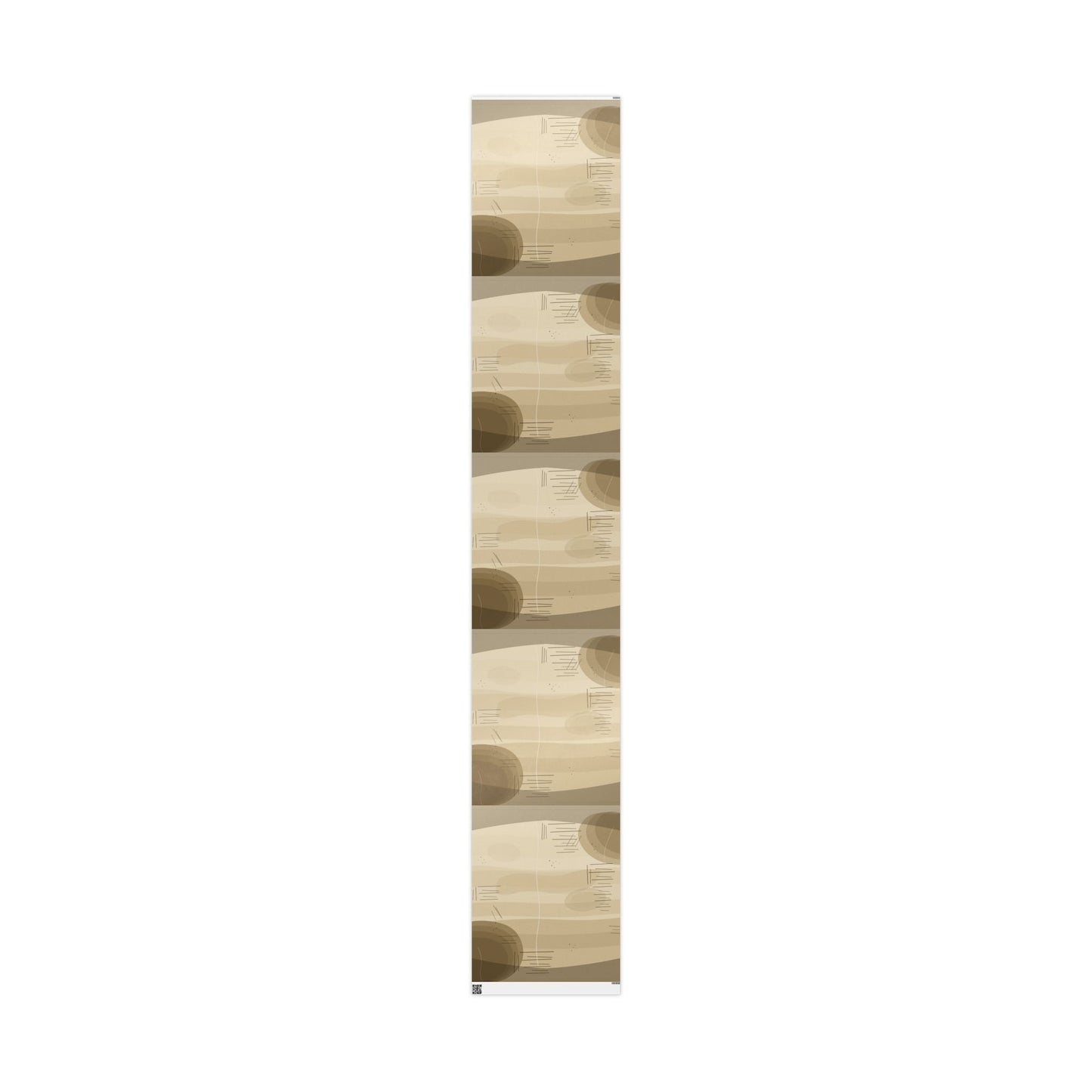 Neutral Abstract Wrapping Paper Roll — Beige Geometric Gift Wrap