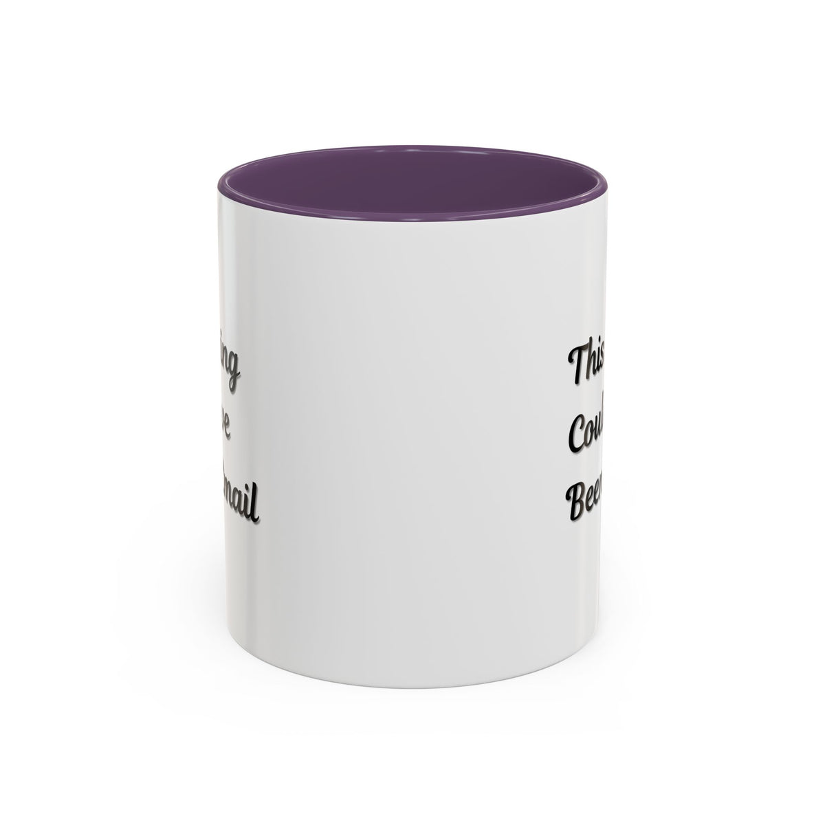 Funny office coffee mug with the phrase "This Meeting Could Have Been An Email" printed on a ceramic mug by Printify.