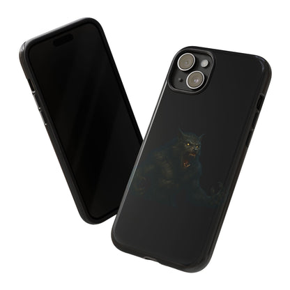 Werewolf Phone Case, Tough Cases, Black Panther Design, Gift for Animal Lovers, Phone Accessories, Fierce Phone Protection - TRV