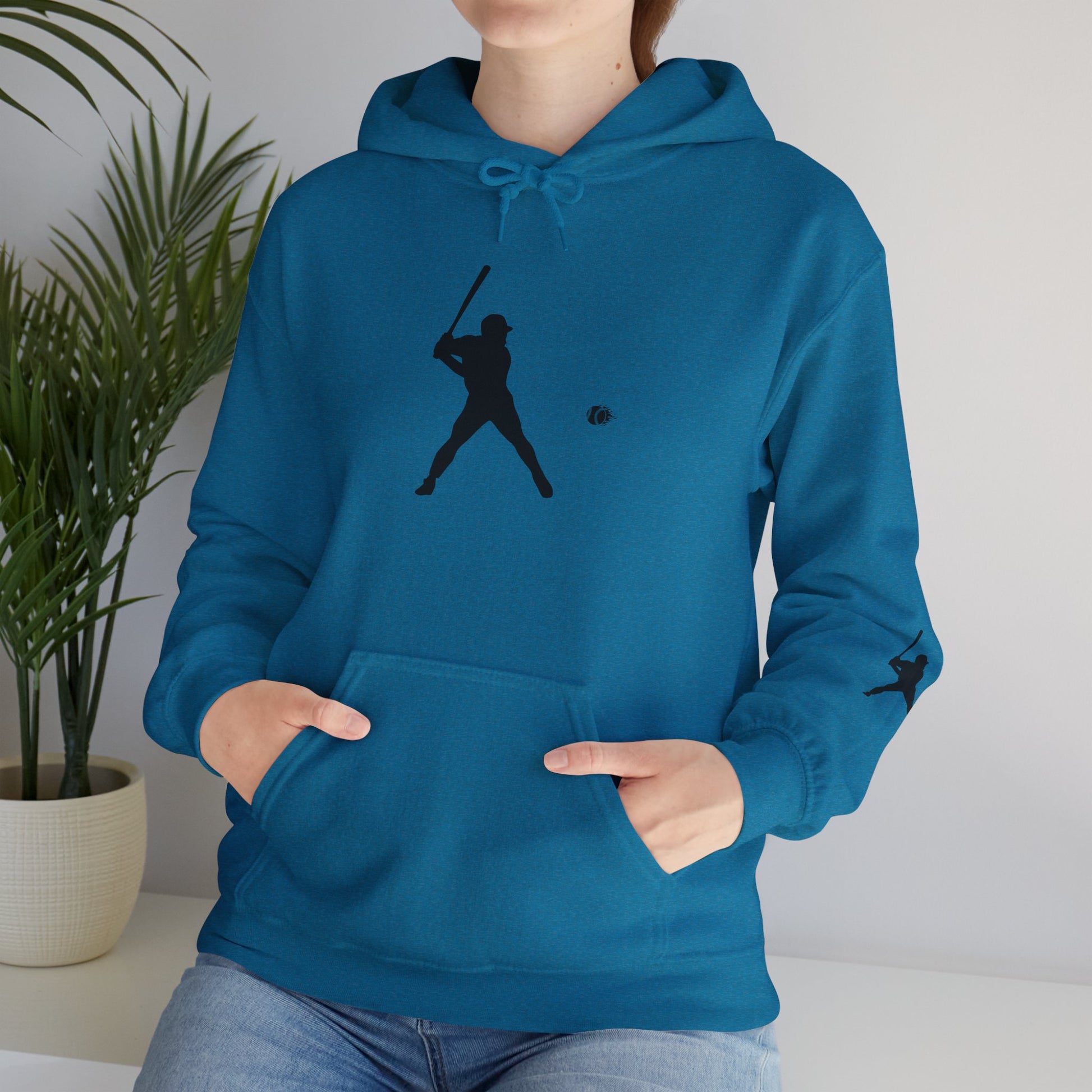 Baseball Themed Unisex Hoodie, Streetwear, Sports Fan Sweatshirt, Gift for Athletes, Casual Wear, Fall Fashion - TRV