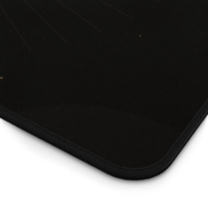 Golden Starburst Desk Mat | Celestial Radiant Light Mousepad - TRV