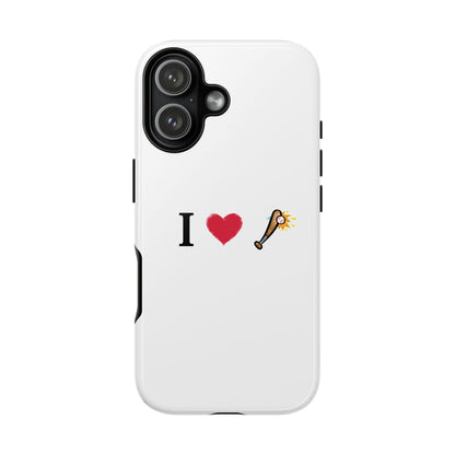 I Love Baseball Vibe Phone Case - Tough Cases for Sports Lovers, Gifts for Athletes, Fun Accessories, iPhone and Android Compatible - TRV