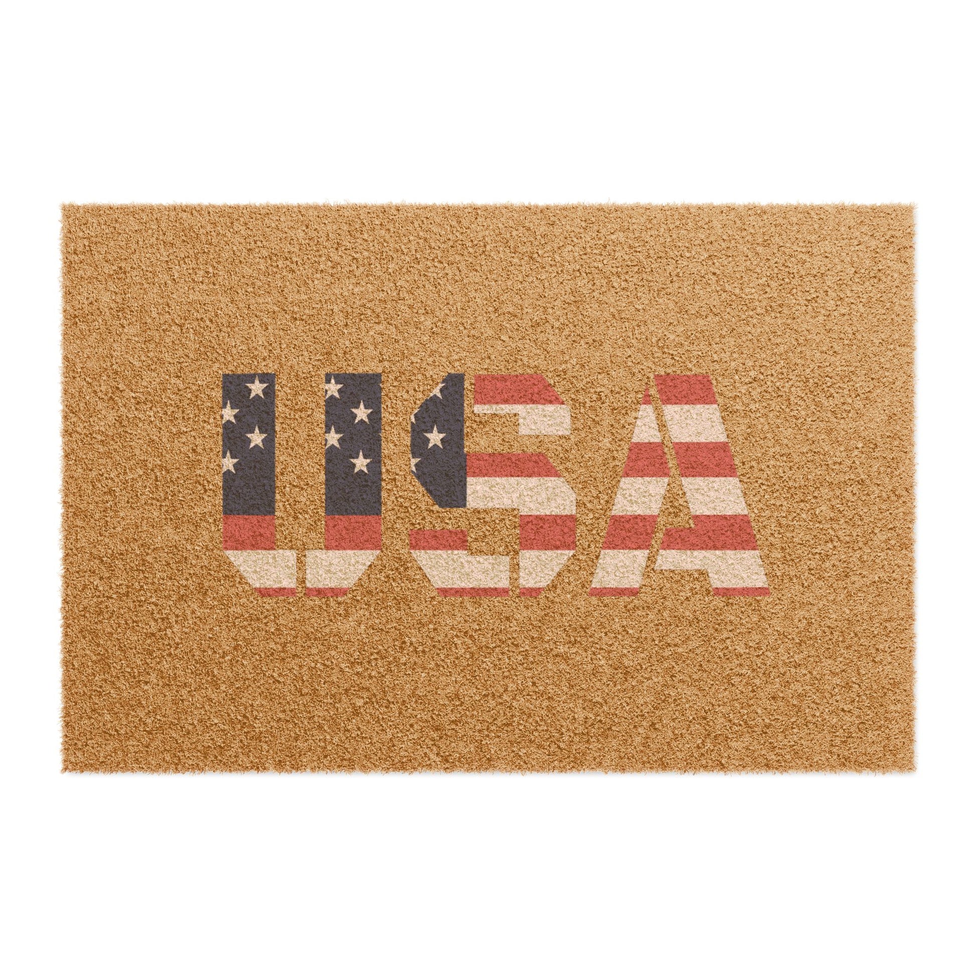 USA Flag Doormat, Patriotic Entrance Rug, Welcome Mat for Home Decor, Americana Gifts, 4th of July Decoration - TRV