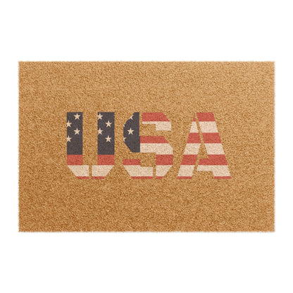 USA Flag Doormat, Patriotic Entrance Rug, Welcome Mat for Home Decor, Americana Gifts, 4th of July Decoration - TRV