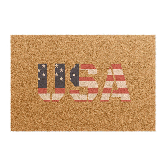 USA Flag Doormat, Patriotic Entrance Rug, Welcome Mat for Home Decor, Americana Gifts, 4th of July Decoration - TRV