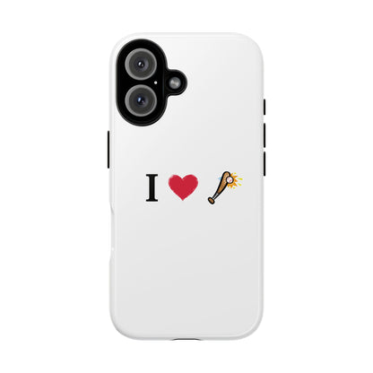 I Love Baseball Vibe Phone Case - Tough Cases for Sports Lovers, Gifts for Athletes, Fun Accessories, iPhone and Android Compatible - TRV