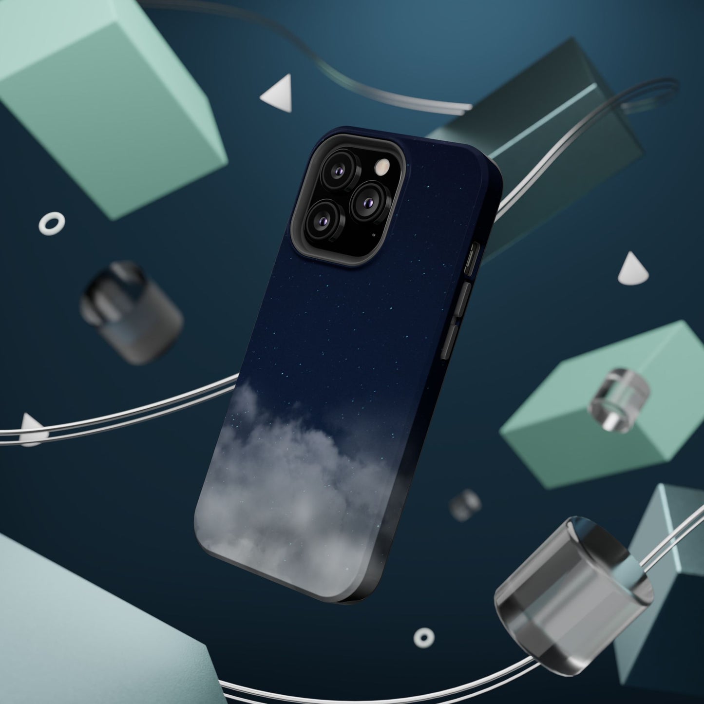 Night Sky Magnetic Impact-Resistant Phone Case — Foggy Cloud Design