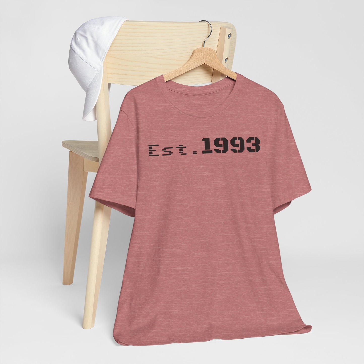 Est. 1993 Unisex Jersey Tee - Vintage Style Shirt, Birthday Gift, Casual Outfit, Celebration Top, Custom Year Shirt