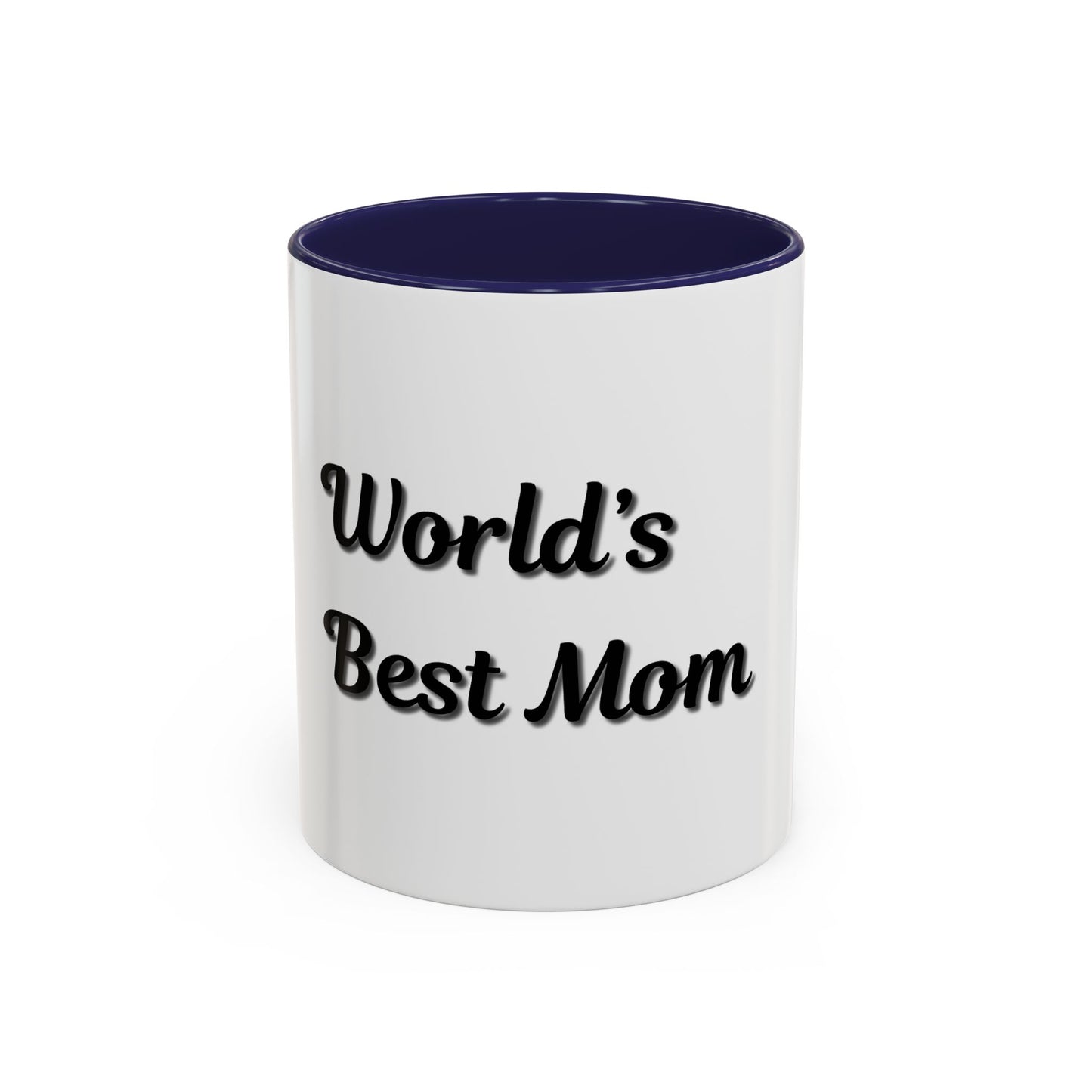 World's Best Mom Accent Coffee Mug - 11oz & 15oz - Perfect Gift for Mother's Day - TRV