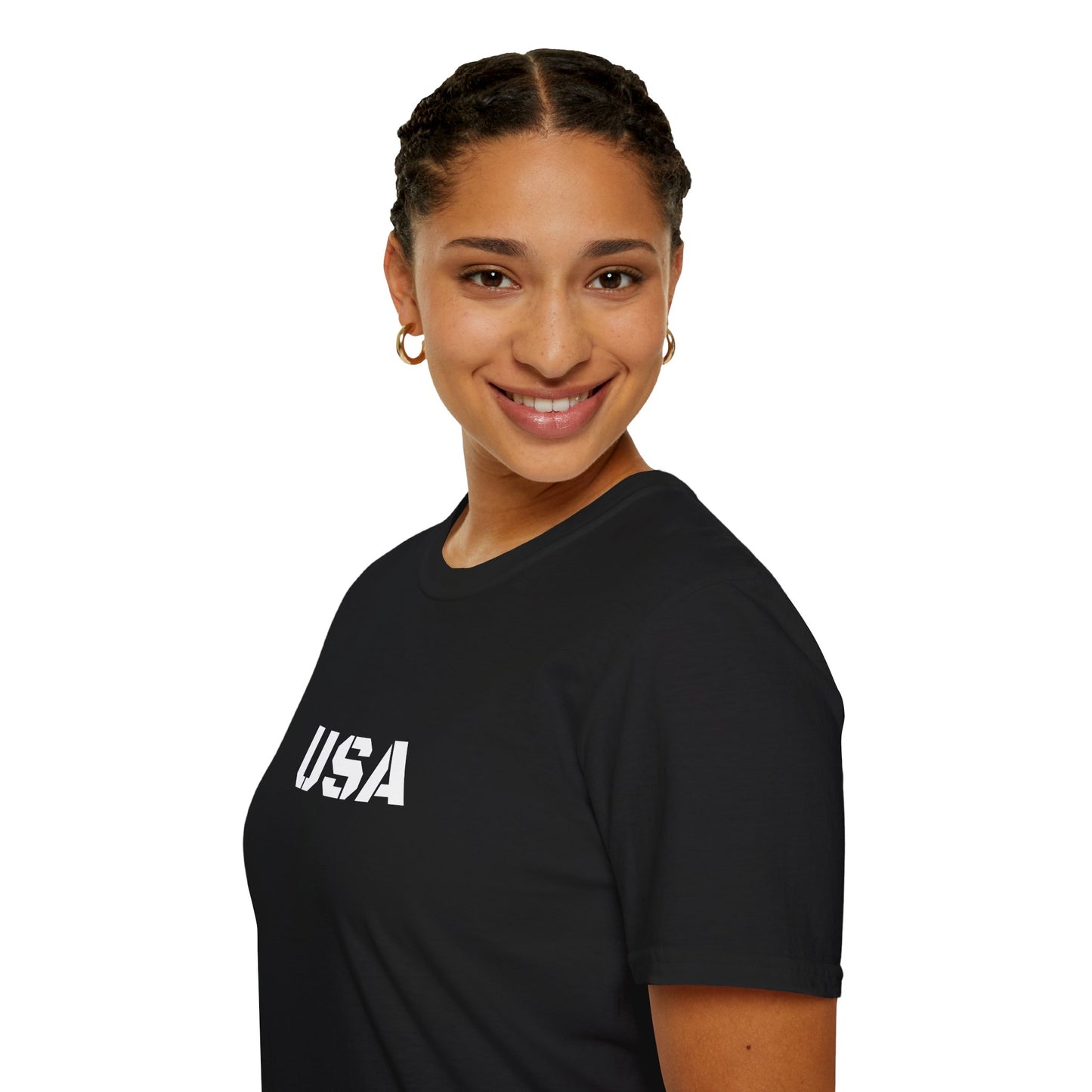 USA Unisex Softstyle T-Shirt, Casual Tee, Patriotic Apparel, Independence Day Gift, Everyday Wear, Comfortable Fashion
