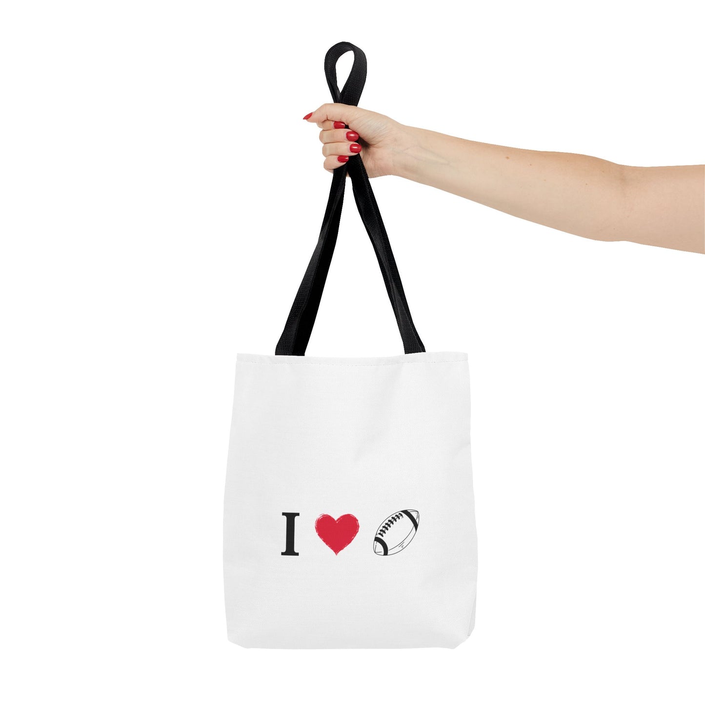 Football Lover's Tote Bag - Perfect for Game Day, Sports Events, Gifts for Fans, Eco-Friendly Carryall, Personal Use, Travel Bag - TRV