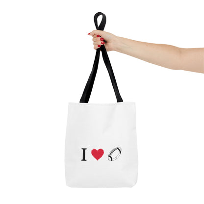 Football Lover's Tote Bag - Perfect for Game Day, Sports Events, Gifts for Fans, Eco-Friendly Carryall, Personal Use, Travel Bag - TRV