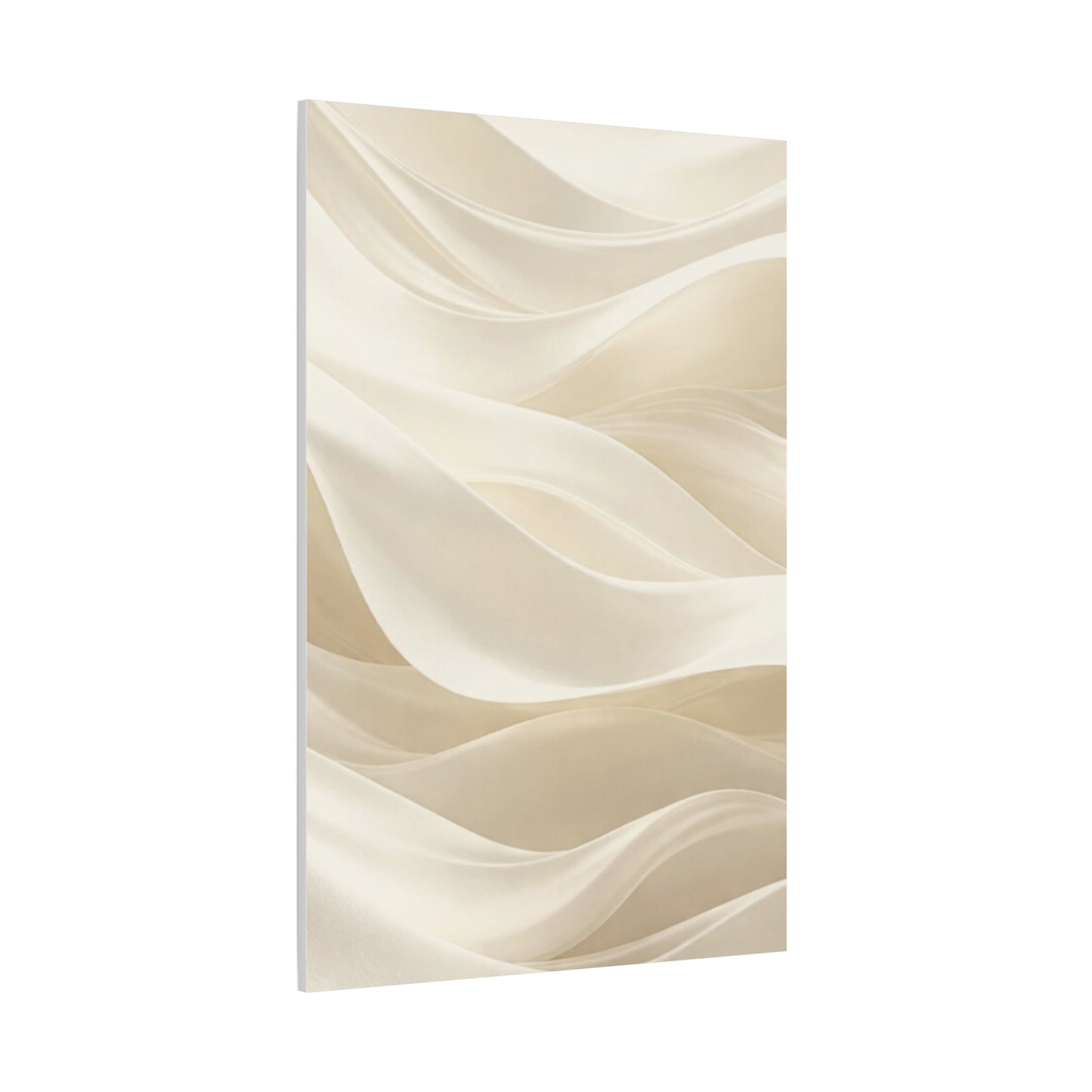 Neutral Abstract Wave Art Matte Canvas