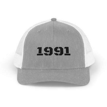 Vintage 1991 Snapback Trucker Cap, Retro Hat, Birthday Gift, Fashion Accessory, Casual Wear, Unisex Cap - TRV