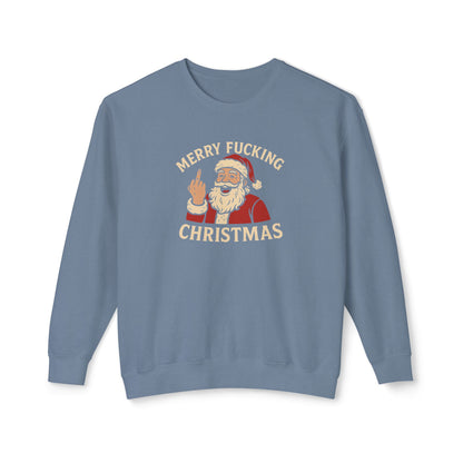 Merry Christmas Sweatshirt, Funny Holiday Crewneck, Unisex Gift, Christmas Apparel, Sarcastic Sweatshirt, Unique Holiday Clothing - TRV
