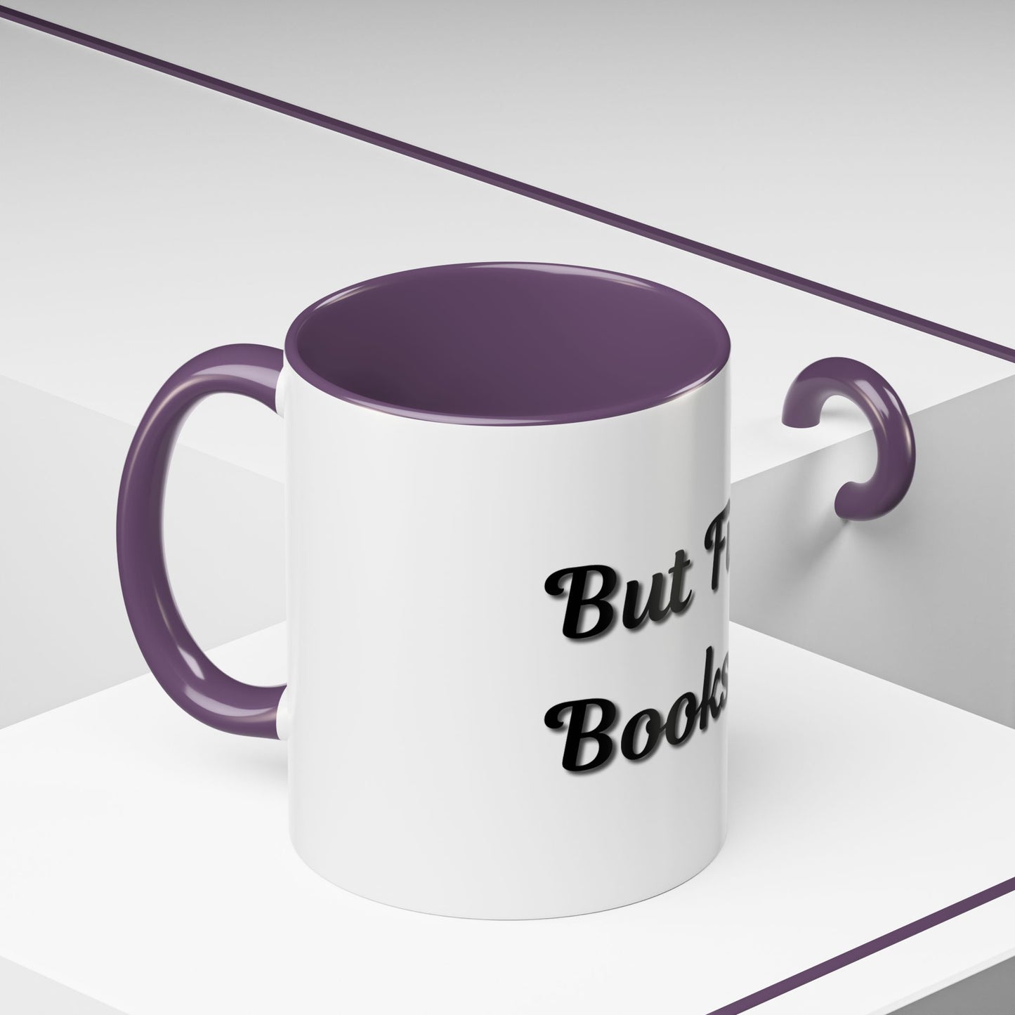 But First, Books Accent Coffee Mug - Perfect Gift for Book Lovers - TRV