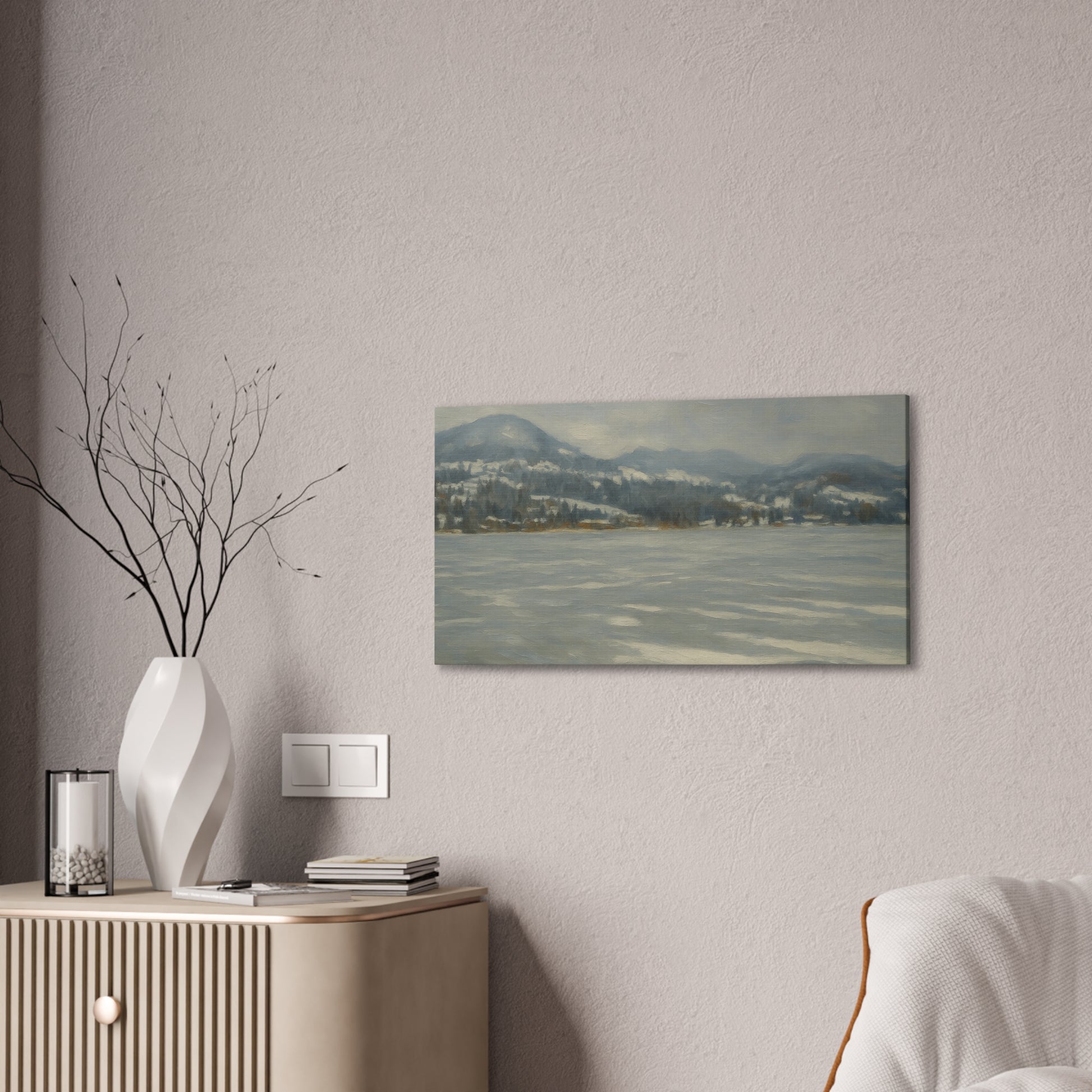 Serene Winter Landscape Canvas - TRV