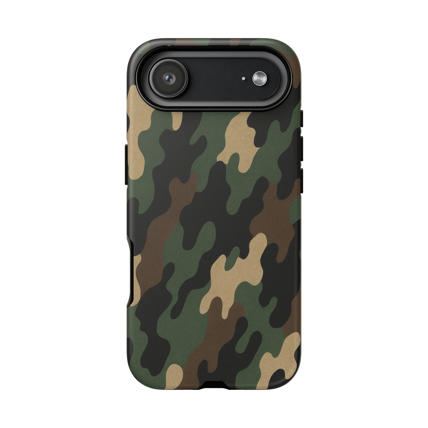 Camouflage tough phone case by Printify featuring rugged camo design and durable protective material for smartphones.