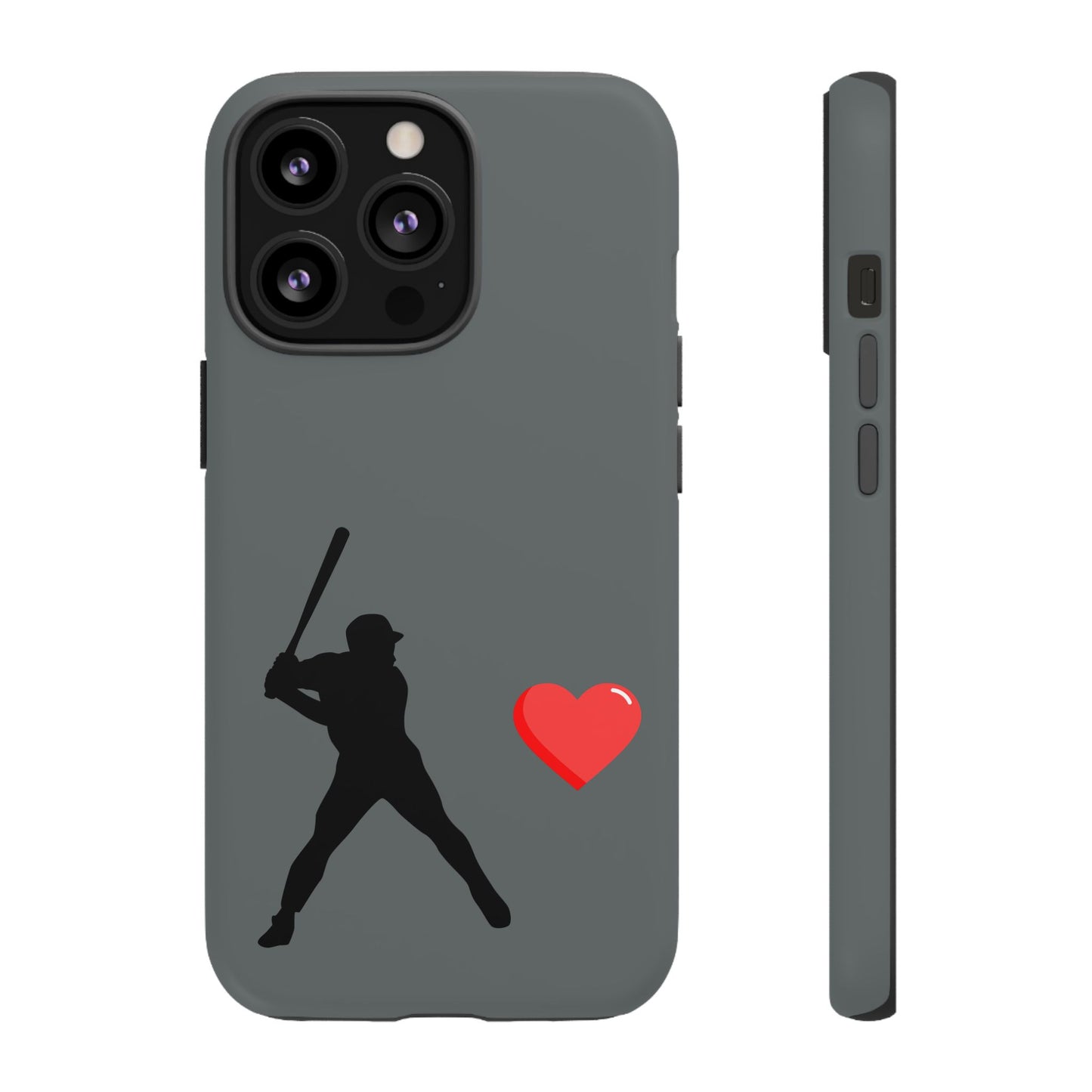 Printify Baseball Love phone case featuring sports-themed design, durable protective cover for sports enthusiasts.