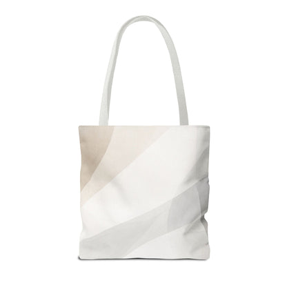 Neutral Abstract Geometric Tote Bag | Minimal Beige Shapes