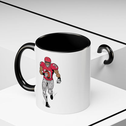 Football Player Coffee Mug, Sports Fan Gift, Motivational Coffee Cup, Game Day Mug, Unique Sports Merchandise