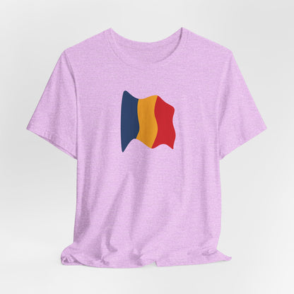 Romanian Flag Unisex Short Sleeve Tee, Casual Shirt, Travel T-Shirt, Gift for Romanians, Summer Outfit, Everyday Wear