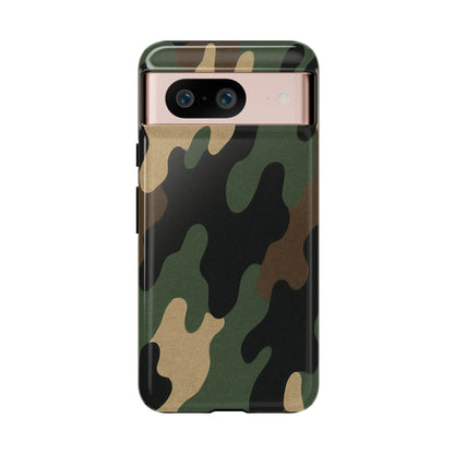 Camouflage Phone Case, Tough Phone Cover, Military Style Accessory, Protective Case for Men, Gifts for Soldiers - TRV