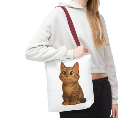 Cute Cat Tote Bag - Perfect for Animal Lovers, Eco-Friendly Carryall, Beach Bag, Shopping Tote, Gift for Cat Owners - TRV