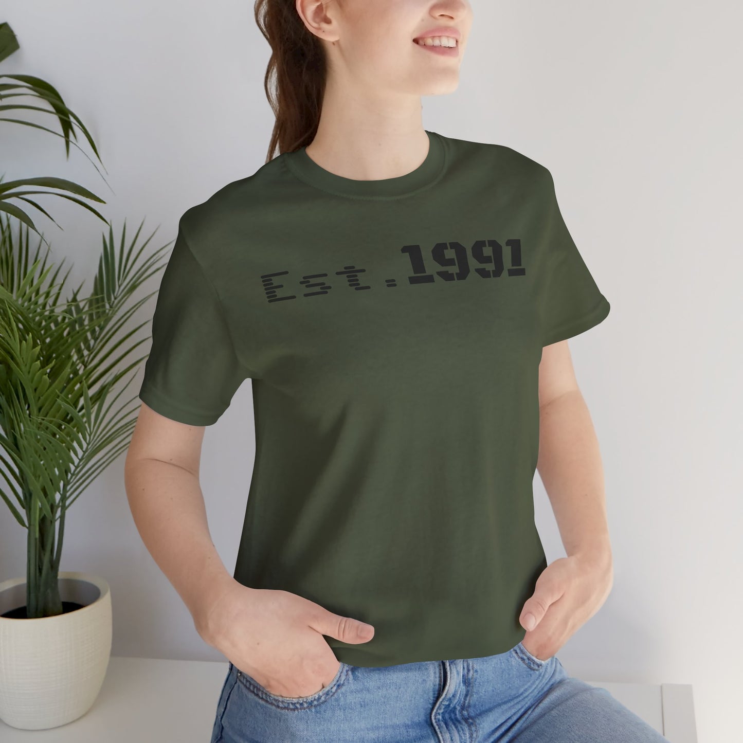 Established 1991 Unisex Jersey Tee | Vintage Anniversary Gift | Casual Wear, Birthday Shirt, Retro Style, Statement Tee, Gift for Him/Her - TRV