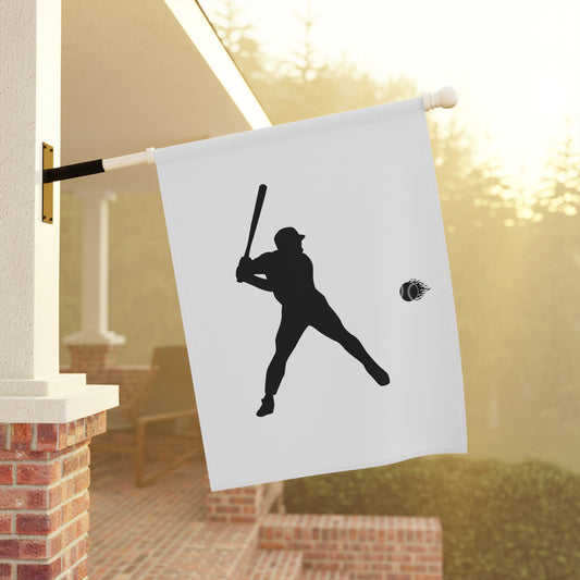 Baseball player garden flag for outdoor décor, featuring a sports fan theme, ideal for decorating yards and gardens.