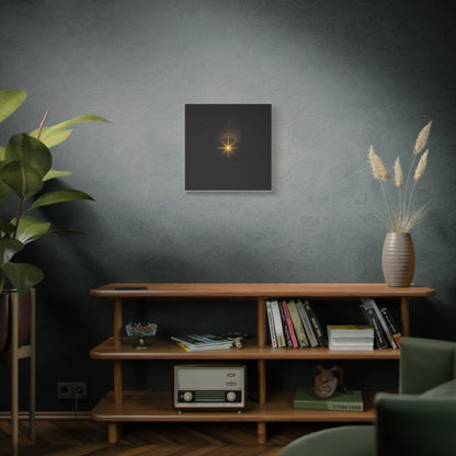Abstract Golden Starburst Canvas