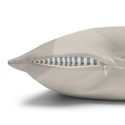 Neutral Abstract Swirl Pillowcase | Square Pillowcase, Spun Polyester