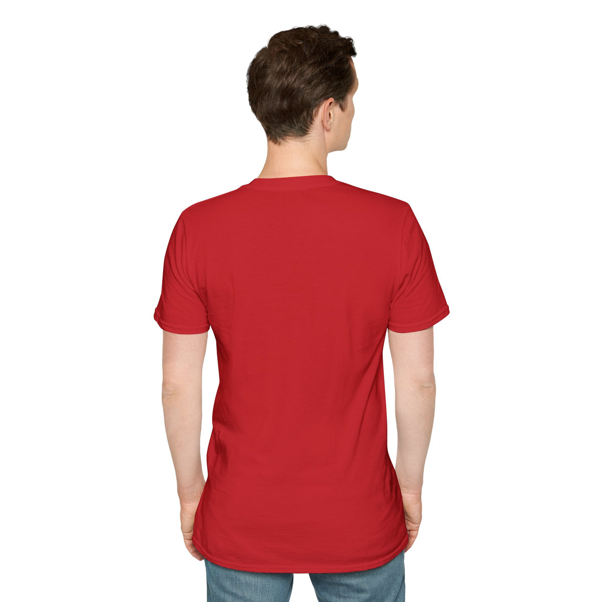 Funny alien graphic T-shirt from Printify featuring a UFO design, perfect for sci-fi fans and casual wear.