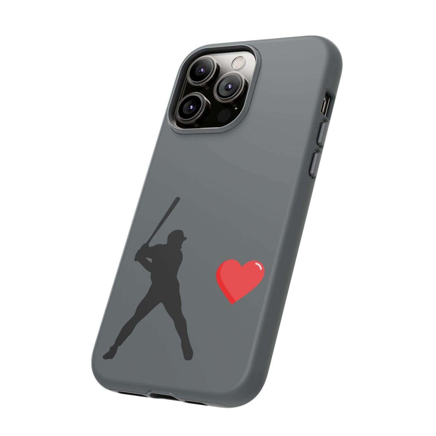 Printify Baseball Love phone case with sports-themed design, durable protective cover for iPhone or Android devices.