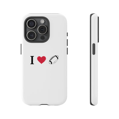 Football Love Phone Case - Tough Cases, Unique Sports Lover Gift, Personalized Cellphone Cover, Birthday Present, Sports Equipment - TRV