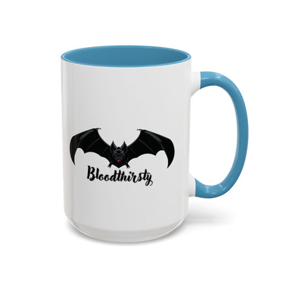 Bloodthirsty Bat Coffee Mug - Unique Halloween and Gothic Accents