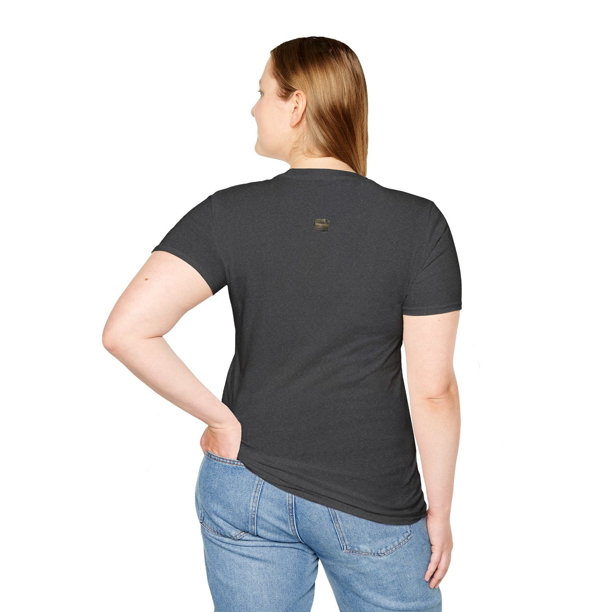 Vintage forest landscape T-shirt by Printify featuring a nature pathway design on a stylish casual tee.