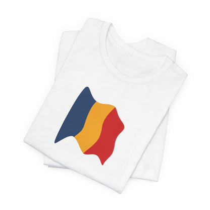 Romanian Flag Unisex Short Sleeve Tee, Casual Shirt, Travel T-Shirt, Gift for Romanians, Summer Outfit, Everyday Wear