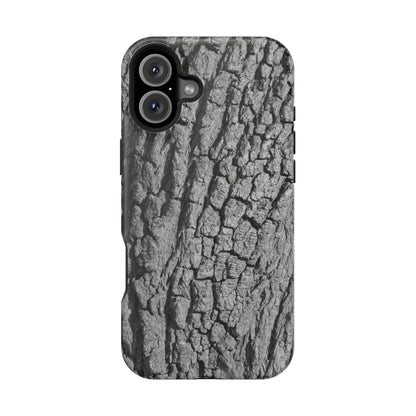Bark Texture Magnetic Impact Phone Case