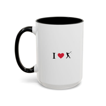 Baseball Love Accent Coffee Mug – Perfect Gift for Sports Fans, Home or Office Use, Great for Birthdays, Anniversaries, and Holidays - TRV