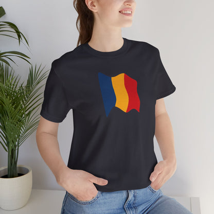 Romanian Flag Unisex Short Sleeve Tee, Casual Shirt, Travel T-Shirt, Gift for Romanians, Summer Outfit, Everyday Wear