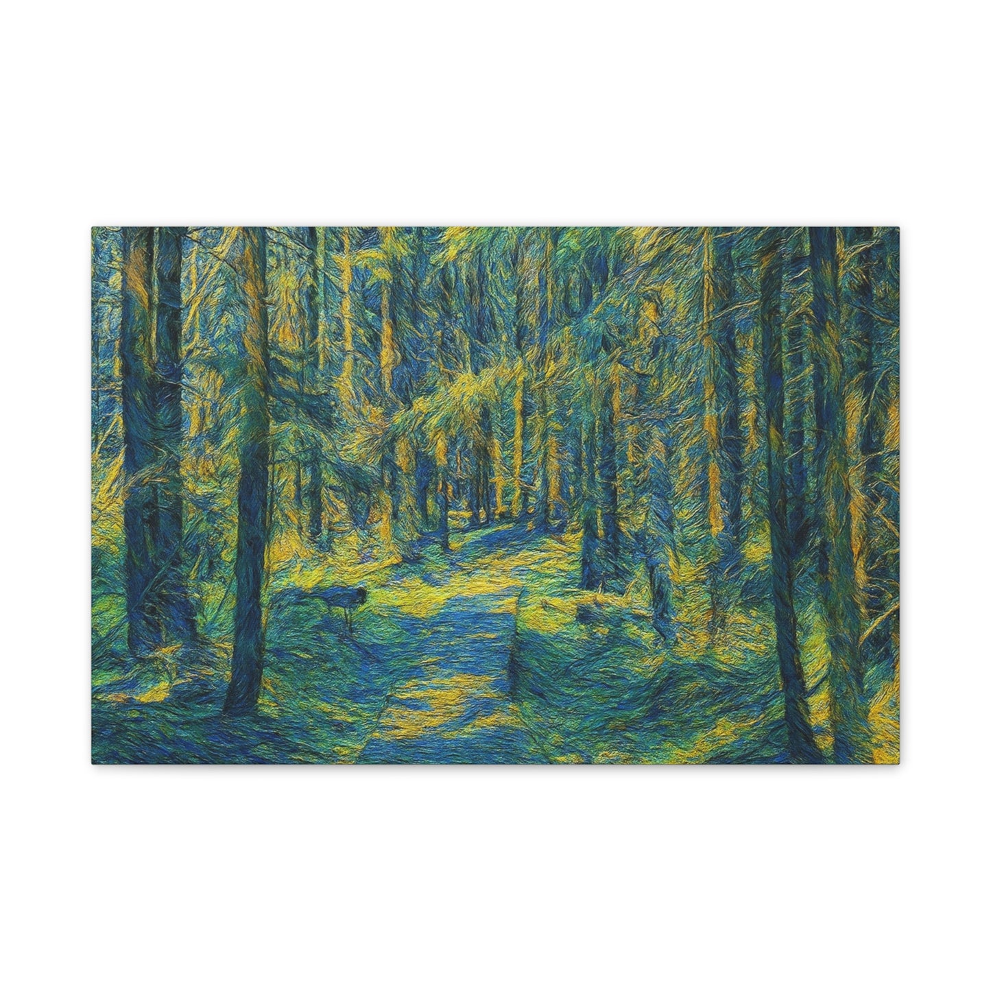 Canvas Art Print, Forest Path Painting, Nature Decor, Wall Art, Gift for Nature Lovers, Home Decor Inspiration - TRV