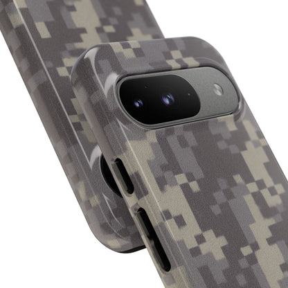 Camouflage tough phone case by Printify featuring rugged digital camo design and durable protective cover for smartphones.