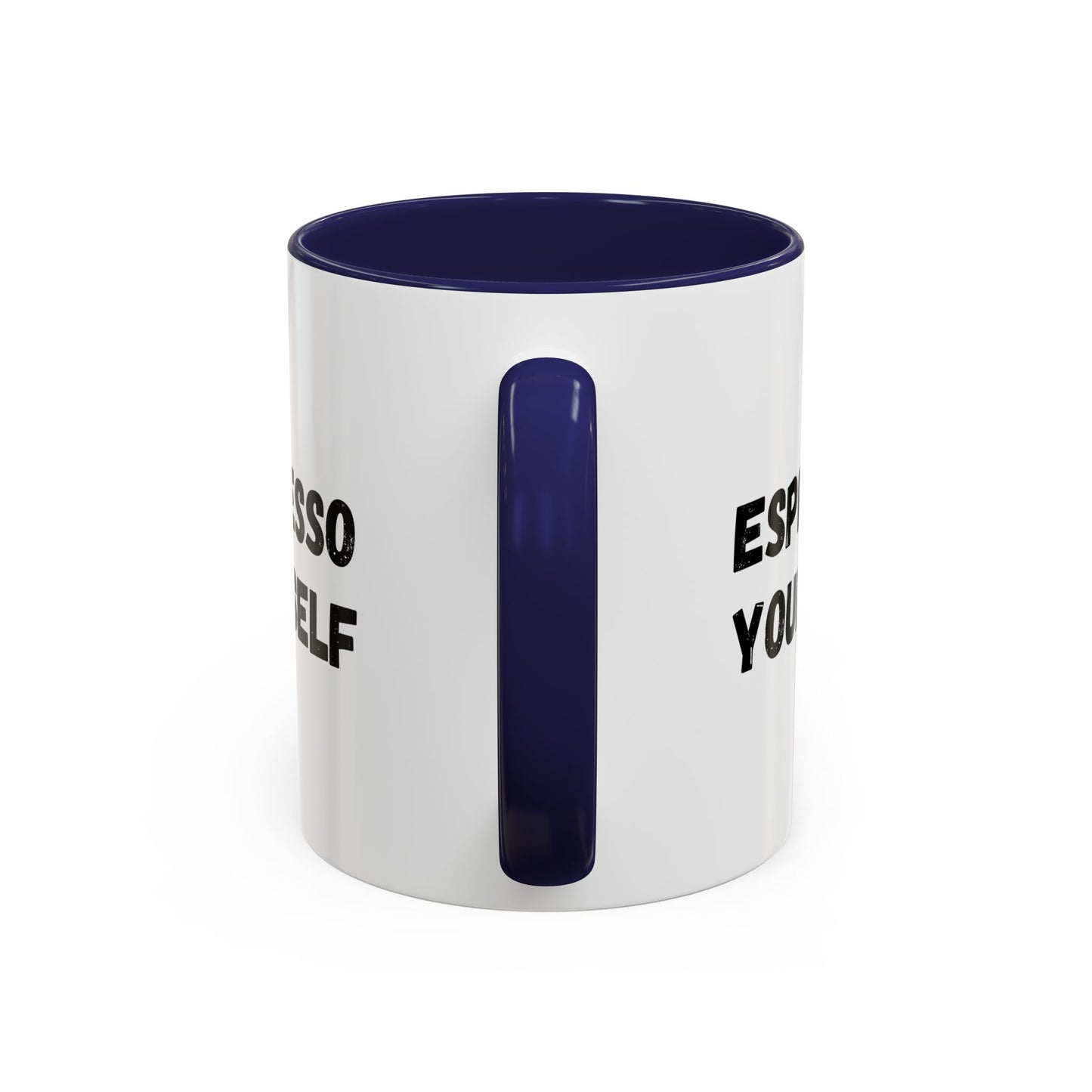 Espresso Yourself Coffee Mug - Fun Black Accented Mug for Coffee Lovers, Great Gift for Birthdays, Christmas, and Housewarming