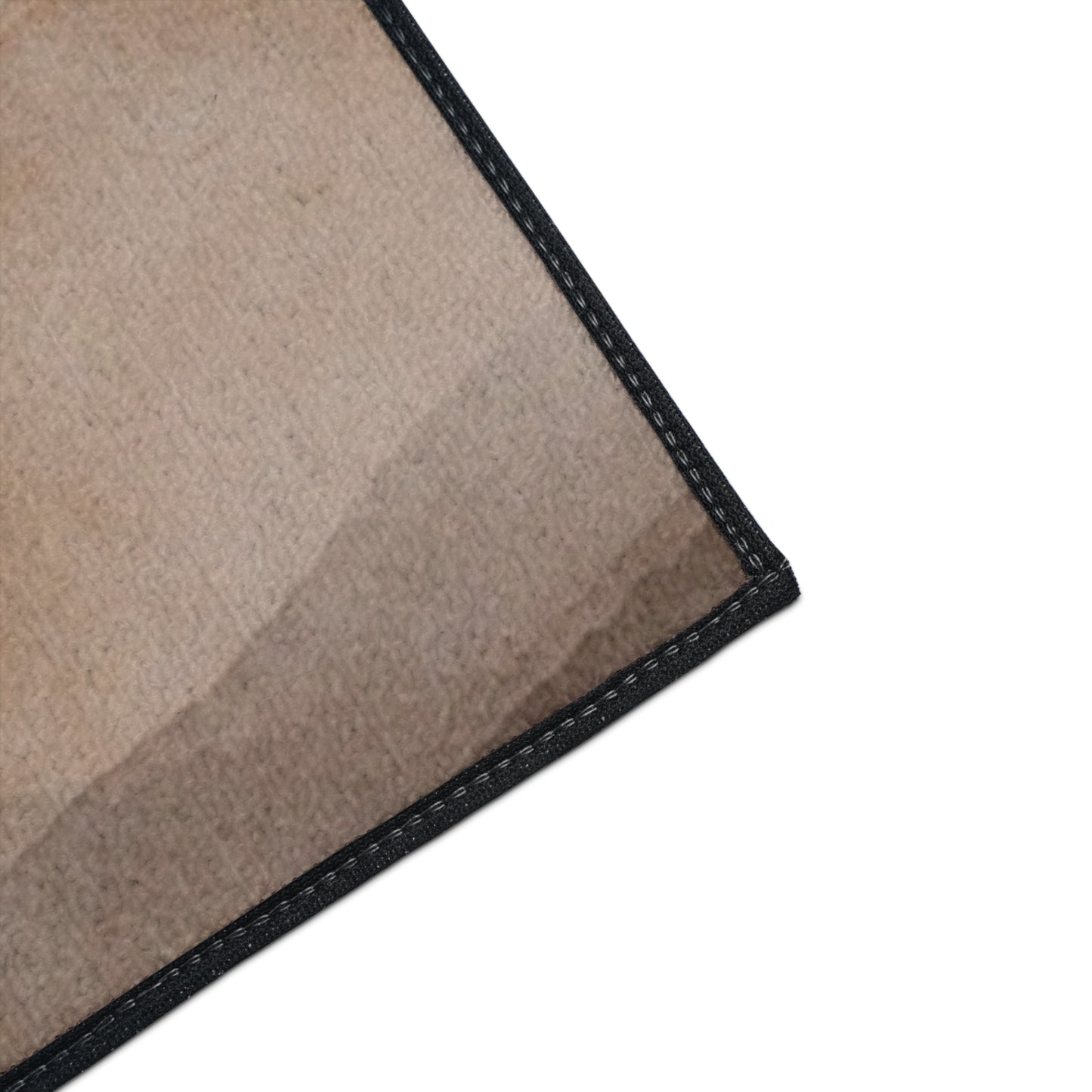 Neutral Watercolor Landscape Heavy Duty Floor Mat | Abstract Earth Tones Rug