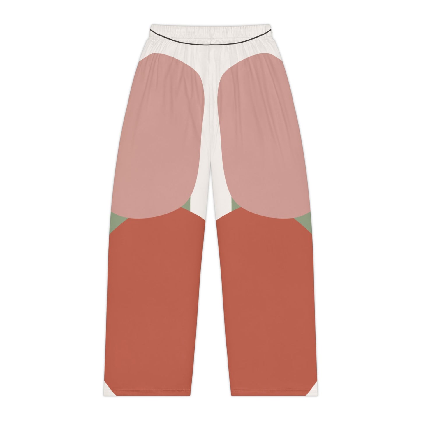 Abstract Colorblock Tulip Pattern Pajama Pants | AOP Lounge Trousers