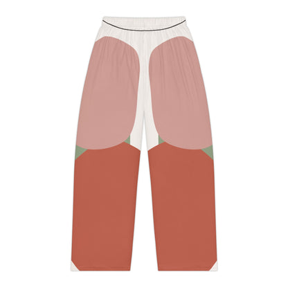 Abstract Colorblock Tulip Pattern Pajama Pants | AOP Lounge Trousers