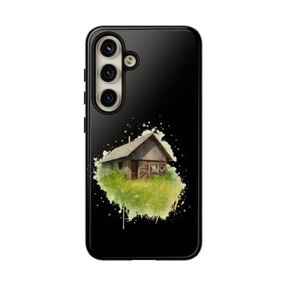 Rustic Farmhouse Phone Case, Cute Cottage Design, Tough Cases for Nature Lovers, Eco-Friendly Gift, Customizable Tech Accessories - TRV